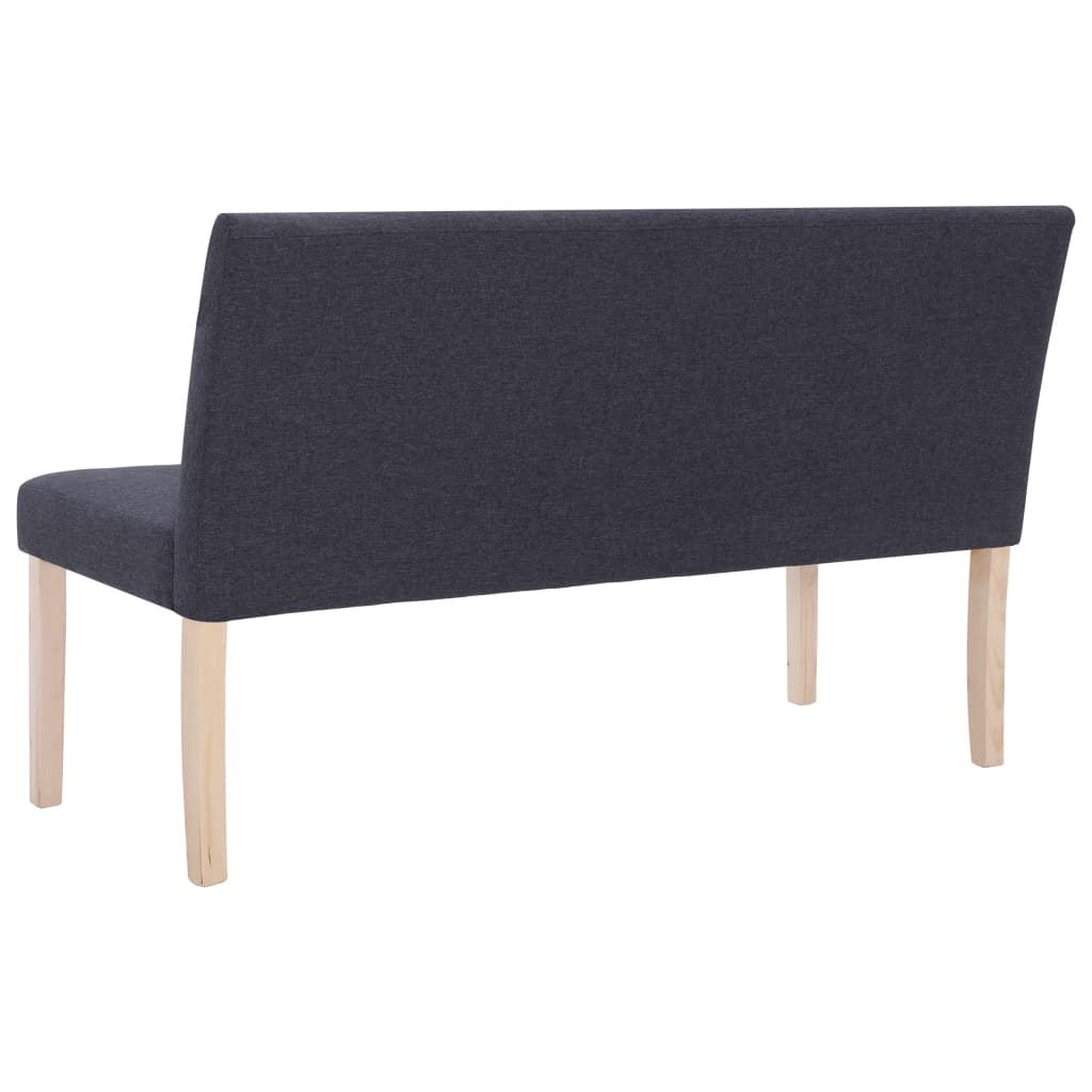 Banc 139,5 cm Gris foncé Polyester - XIOS
