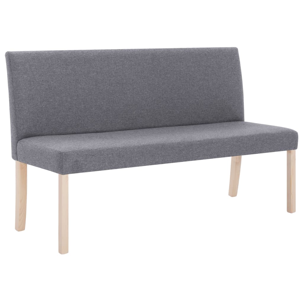 Banc 139,5 cm Gris clair Polyester - XIOS