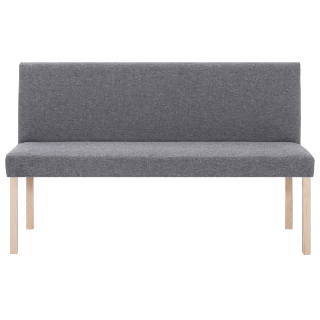 Banc 139,5 cm Gris clair Polyester - XIOS