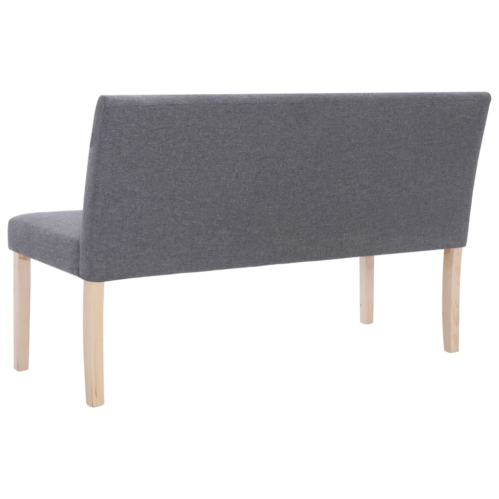 Banc 139,5 cm Gris clair Polyester - XIOS