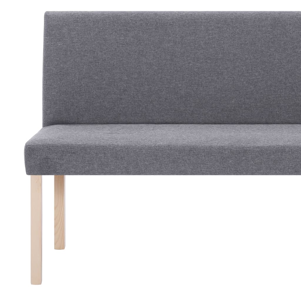 Banc 139,5 cm Gris clair Polyester - XIOS