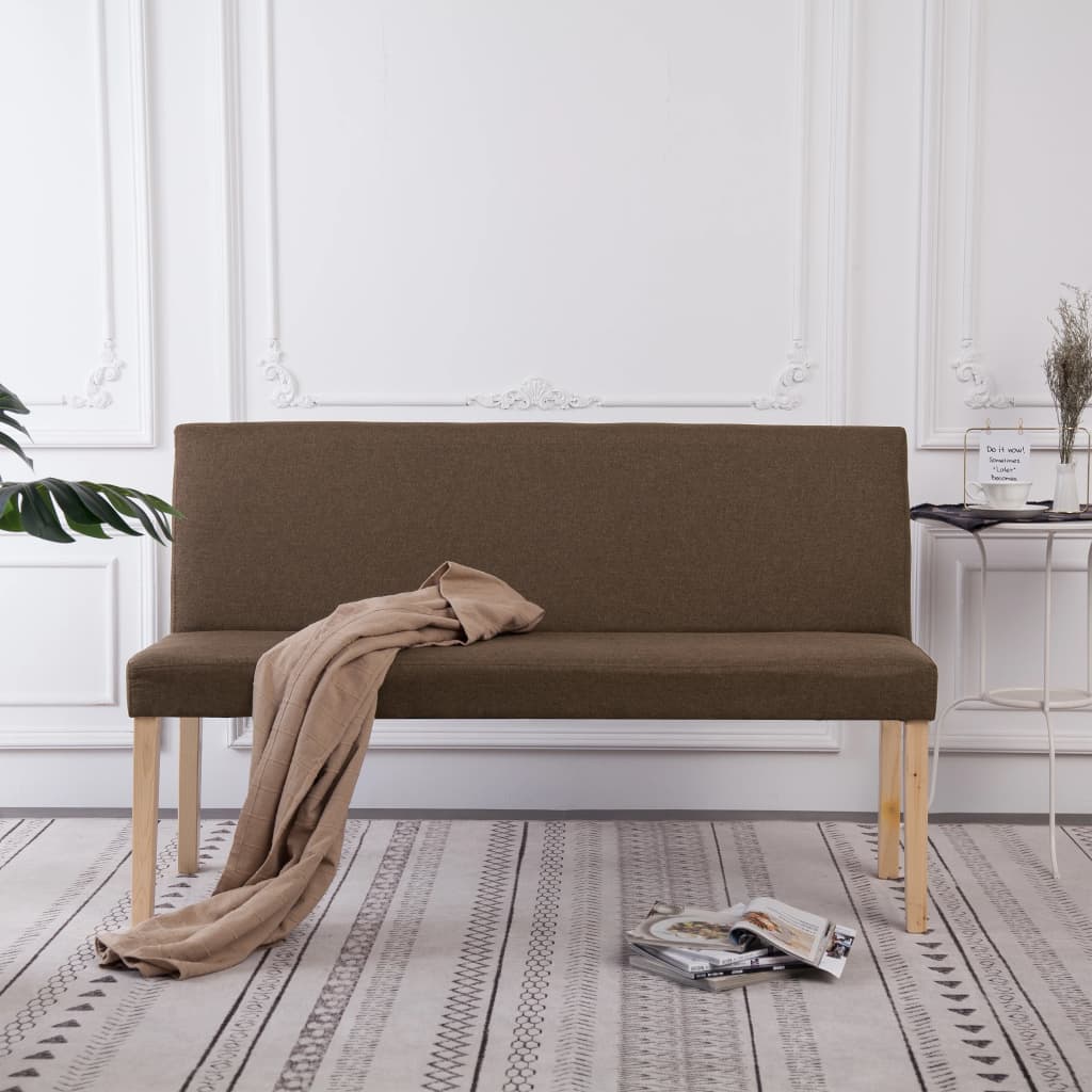 Banc 139,5 cm Marron Polyester - XIOS
