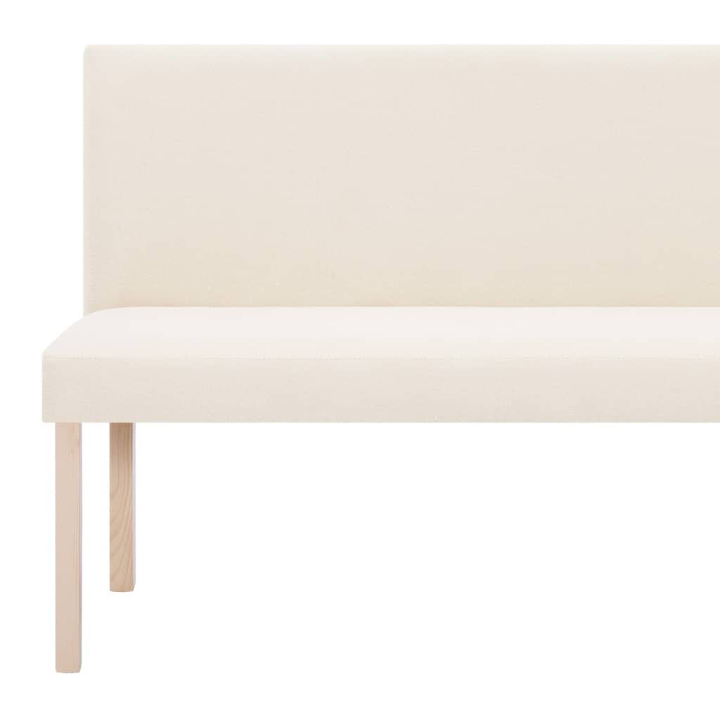 Banc 139,5 cm Crème Polyester - XIOS