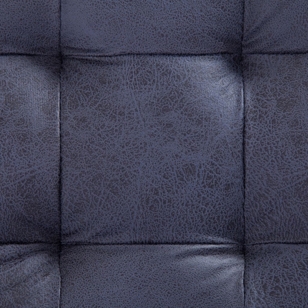 Pouf de rangement 87,5 cm Gris Similicuir daim - XIOS