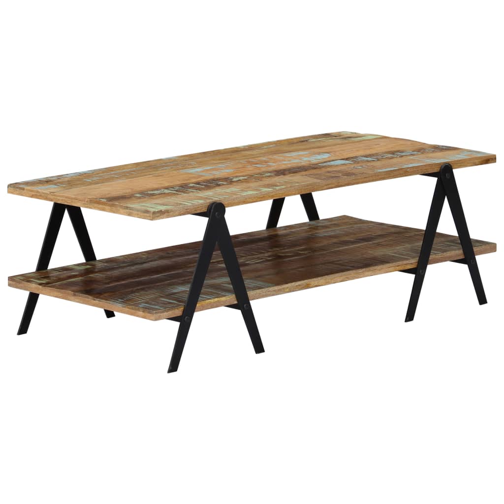 Table basse 115x60x40 cm Bois de récupération massif - XIOS