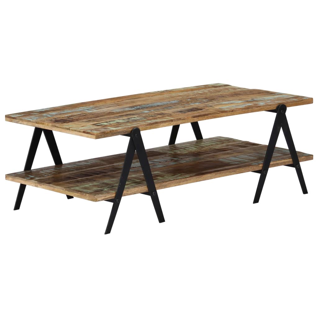Table basse 115x60x40 cm Bois de récupération massif - XIOS