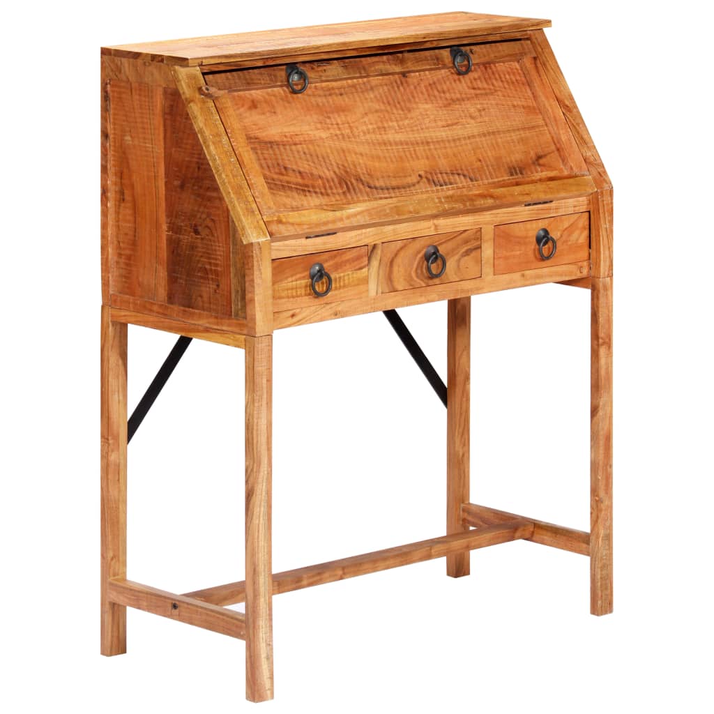 Bureau 90x40x107 cm Bois d'acacia massif - XIOS