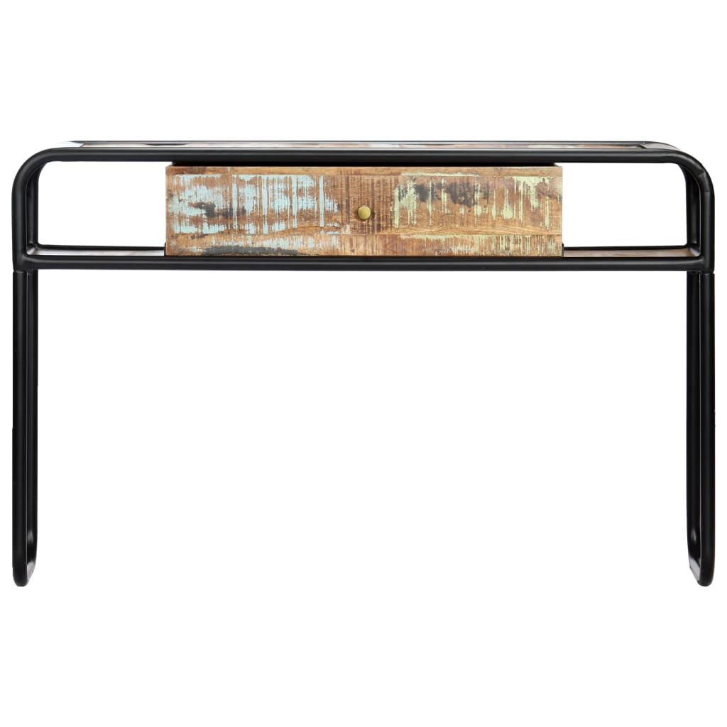 Table console 118 x 30 x 75 cm Bois de récupération massif - XIOS