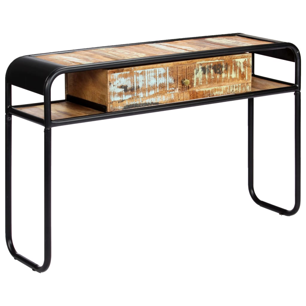 Table console 118 x 30 x 75 cm Bois de récupération massif - XIOS