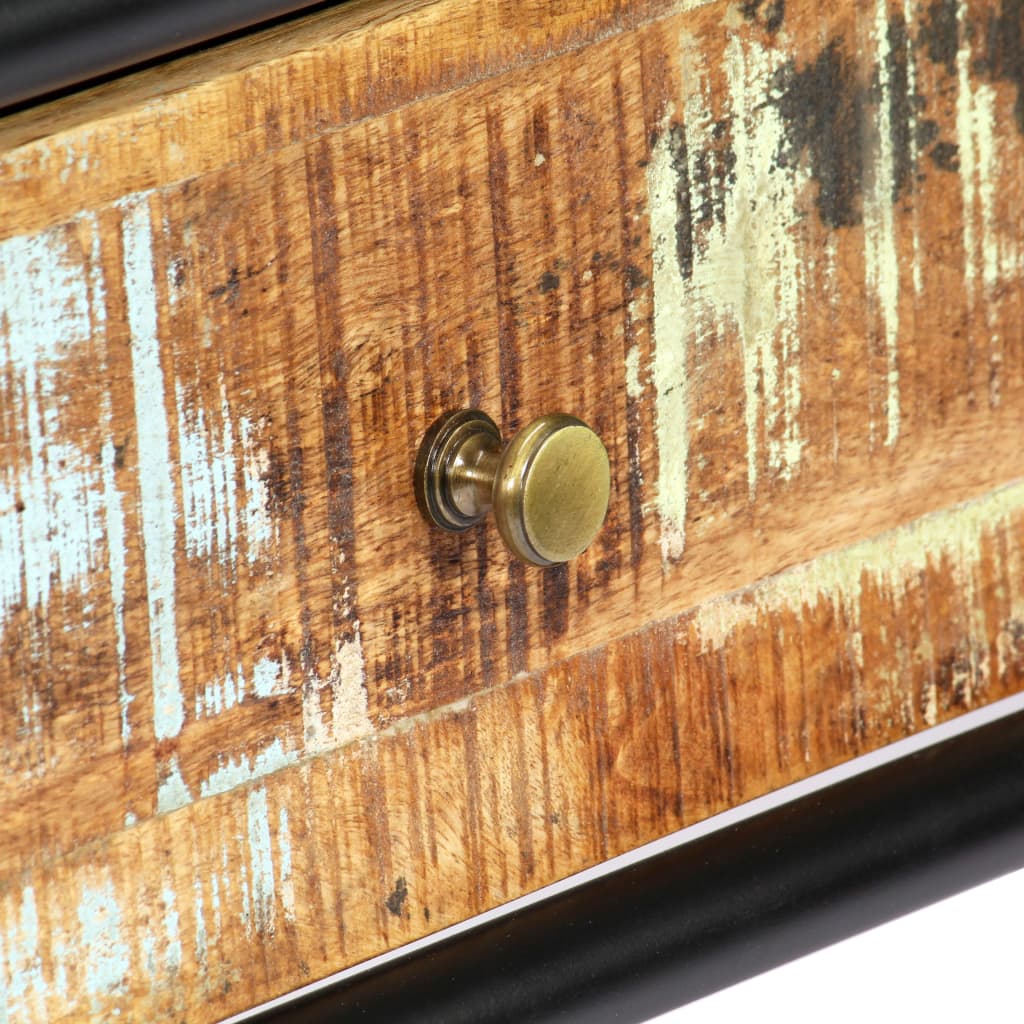 Table console 118 x 30 x 75 cm Bois de récupération massif - XIOS