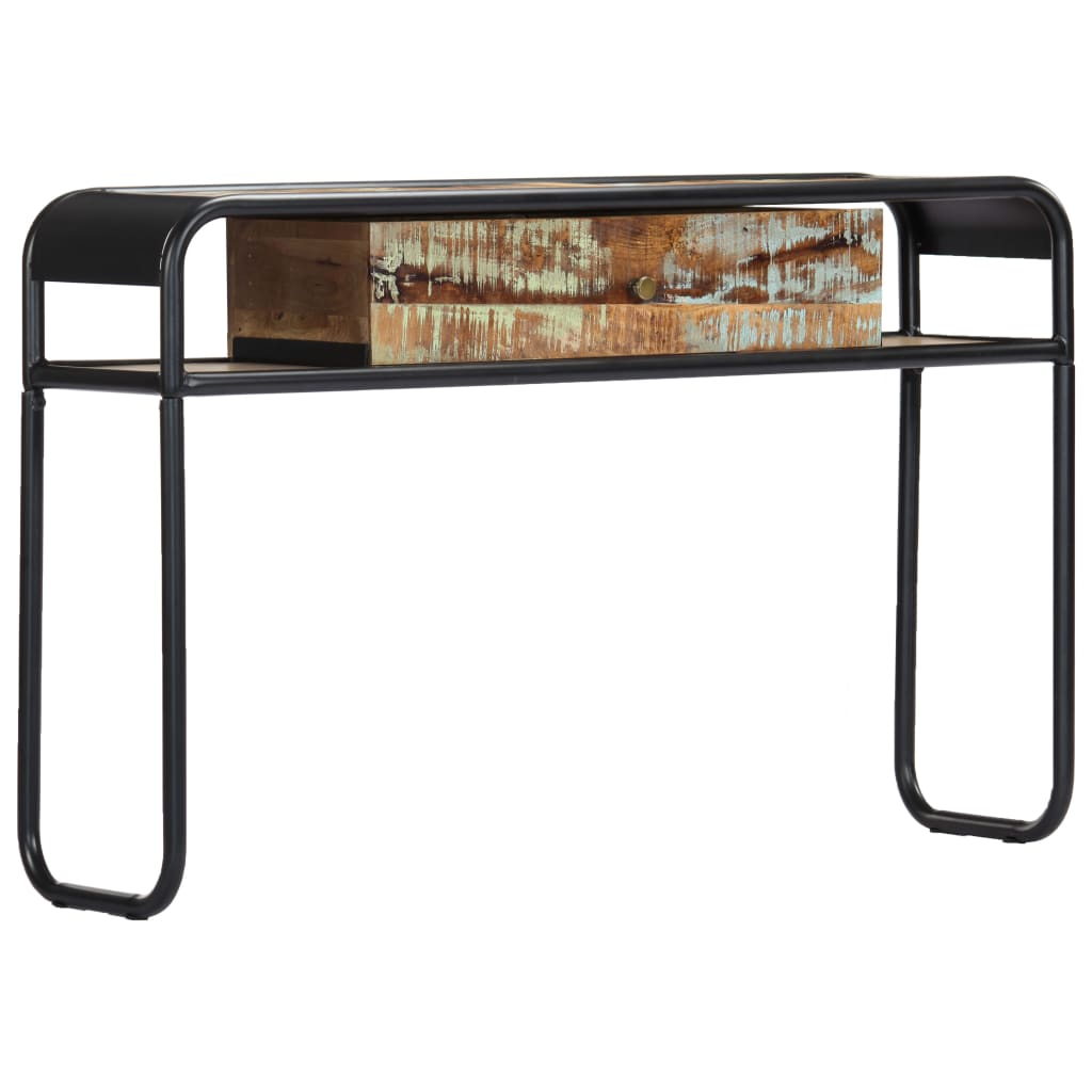 Table console 118 x 30 x 75 cm Bois de récupération massif - XIOS