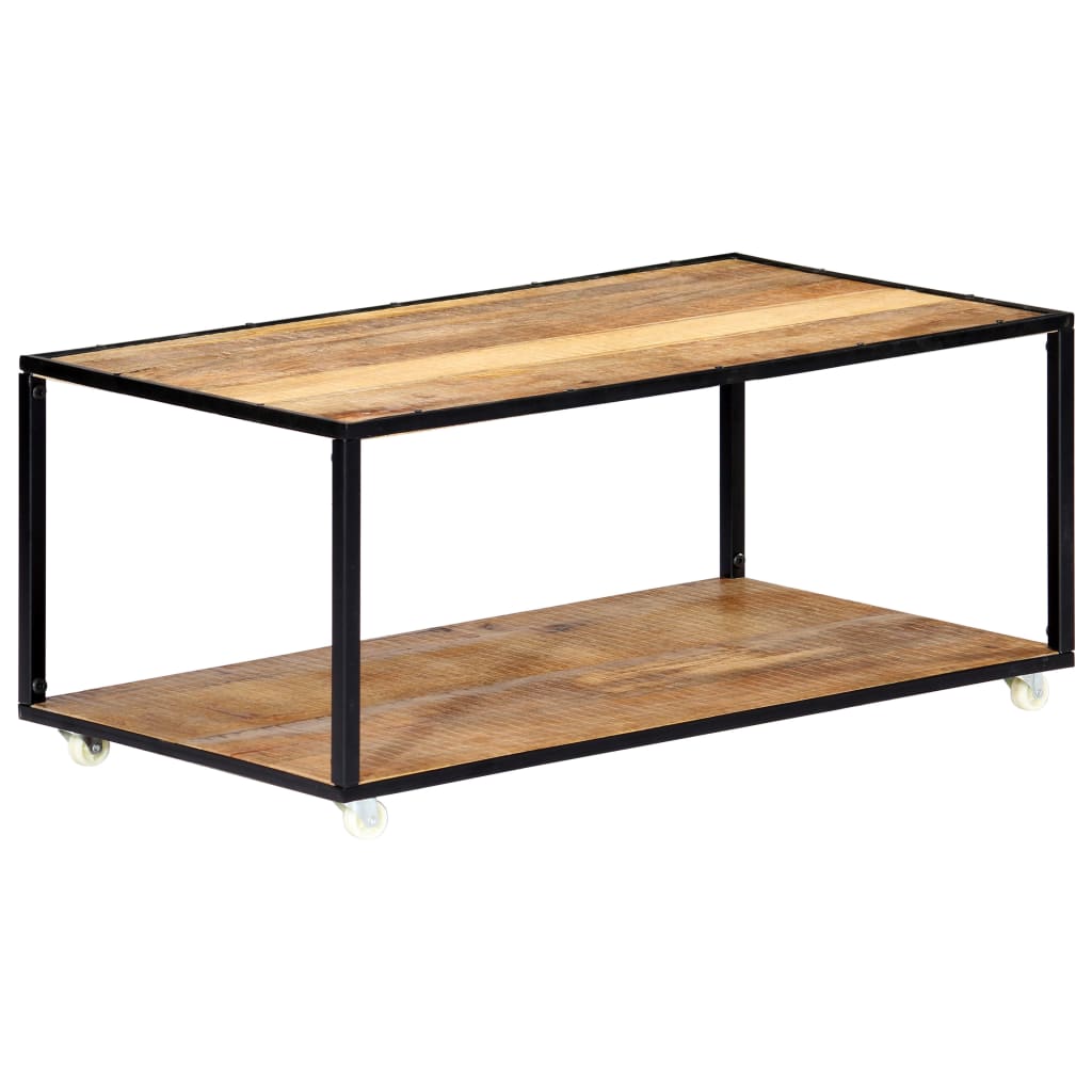 Table basse 90x50x40 cm Bois de récupération solide - XIOS