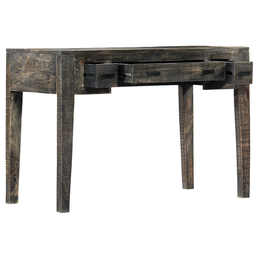 Bureau Noir 110 x 50 x 75 cm Bois de manguier massif - XIOS