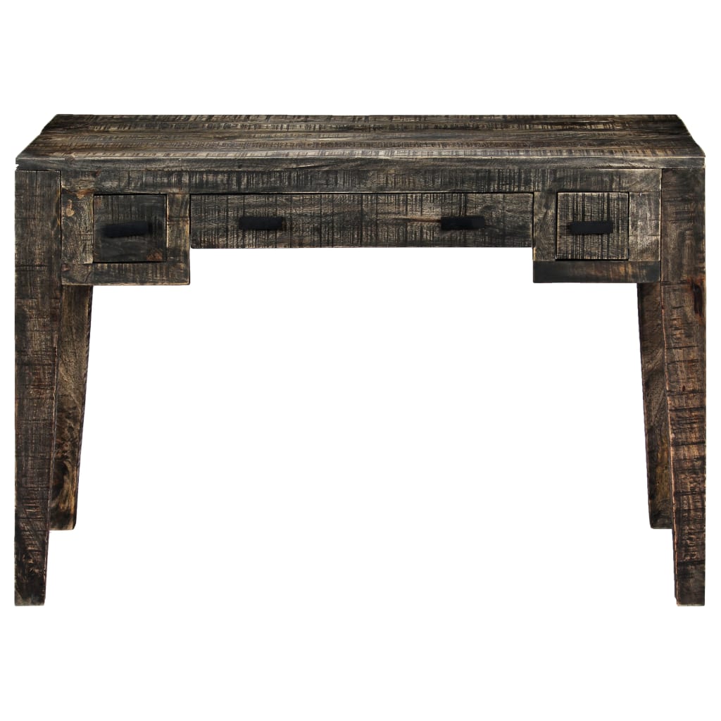 Bureau Noir 110 x 50 x 75 cm Bois de manguier massif - XIOS
