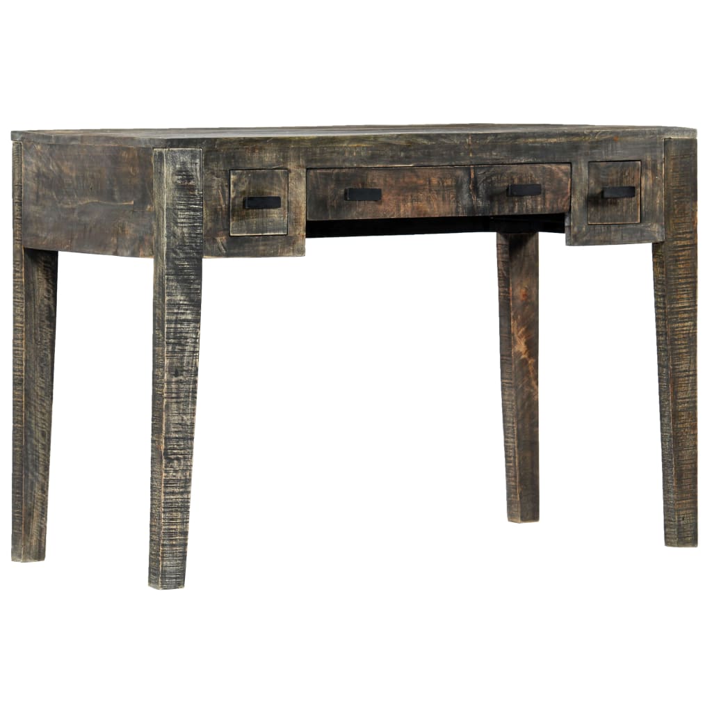 Bureau Noir 110 x 50 x 75 cm Bois de manguier massif - XIOS