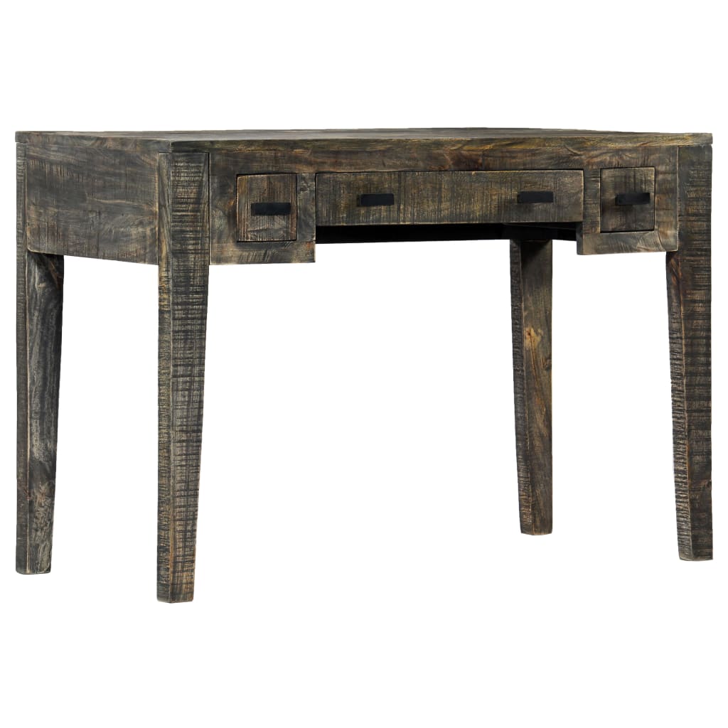 Bureau Noir 110 x 50 x 75 cm Bois de manguier massif - XIOS