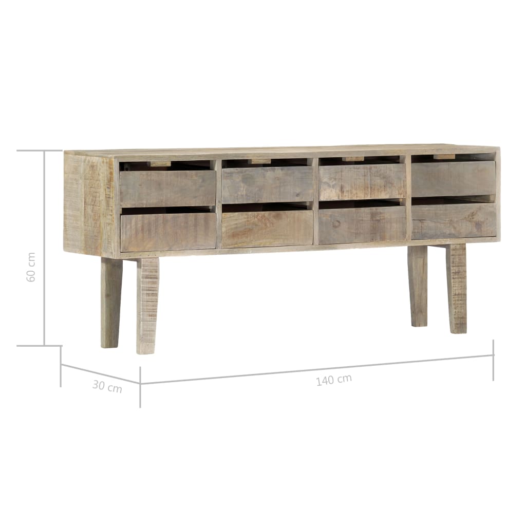 Buffet 140x30x60 cm Bois de manguier massif - XIOS
