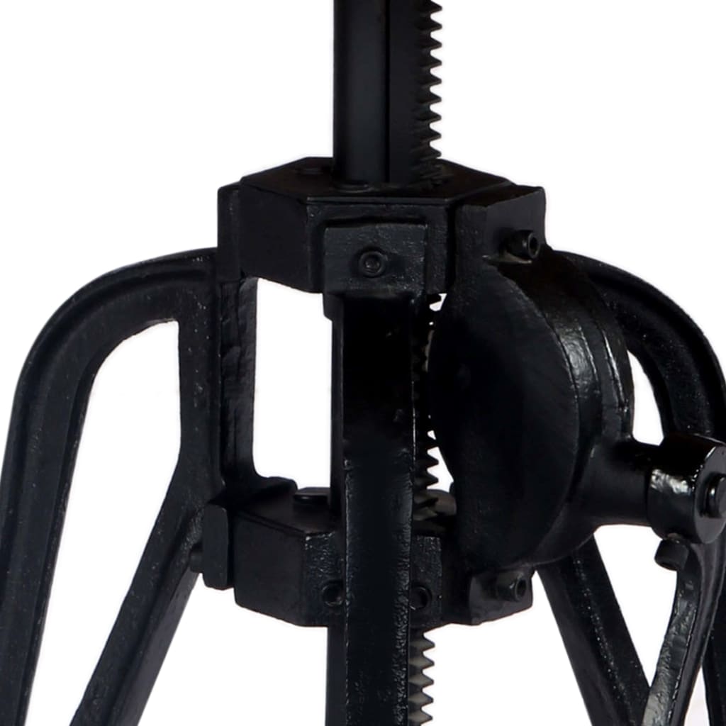 Table d'appoint 60x(46-63) cm Bois de manguier massif et fonte - XIOS