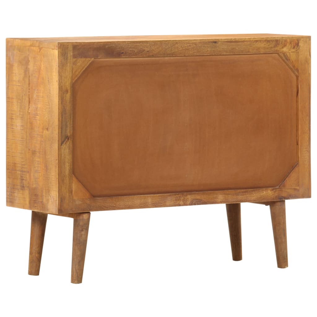 Buffet avec motif imprimé 90x30x70 cm Bois de manguier massif - XIOS