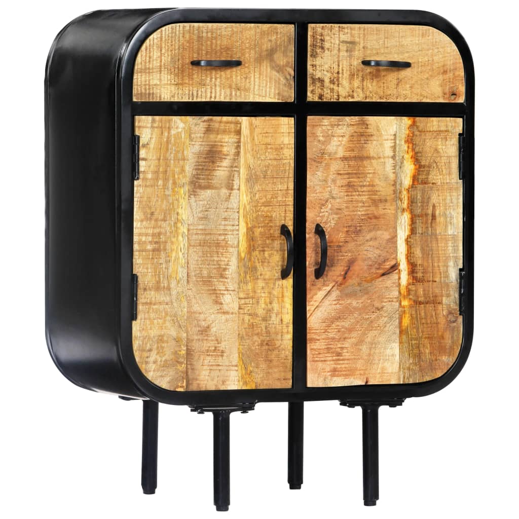 Buffet 60x30x75 cm Bois de manguier massif et fer - XIOS