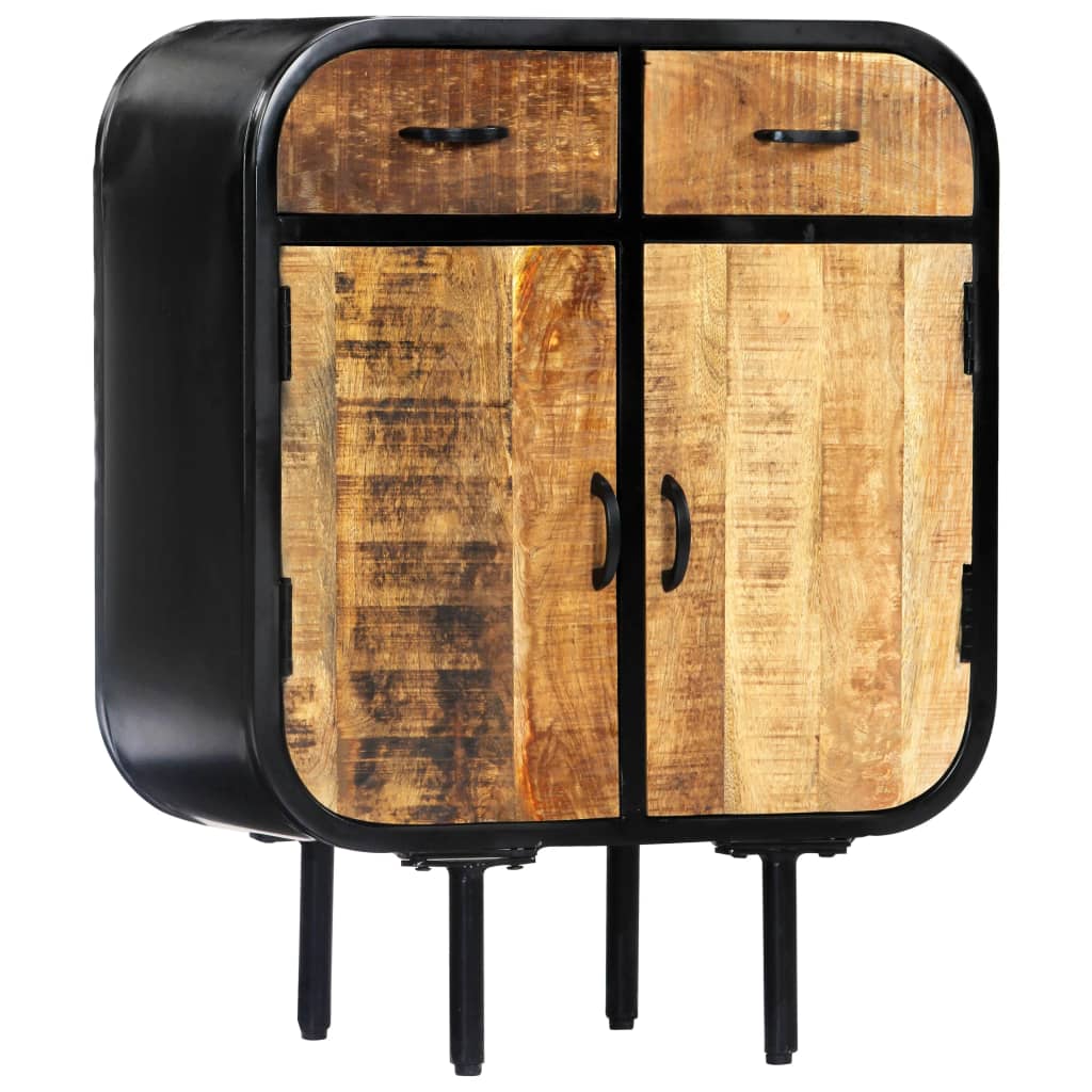 Buffet 60x30x75 cm Bois de manguier massif et fer - XIOS