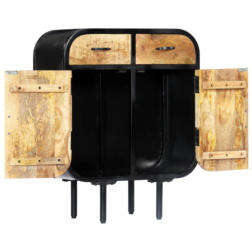 Buffet 60x30x75 cm Bois de manguier massif et fer - XIOS