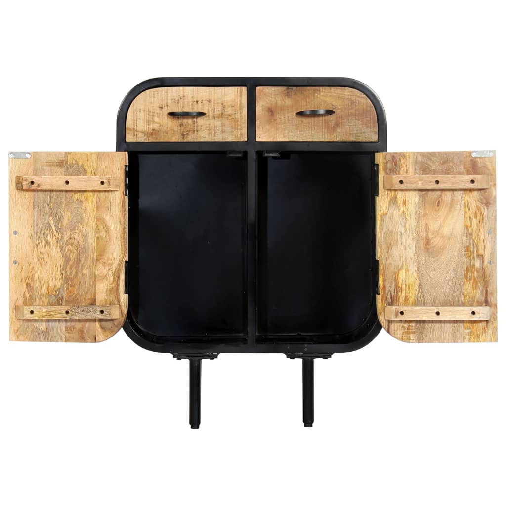 Buffet 60x30x75 cm Bois de manguier massif et fer - XIOS