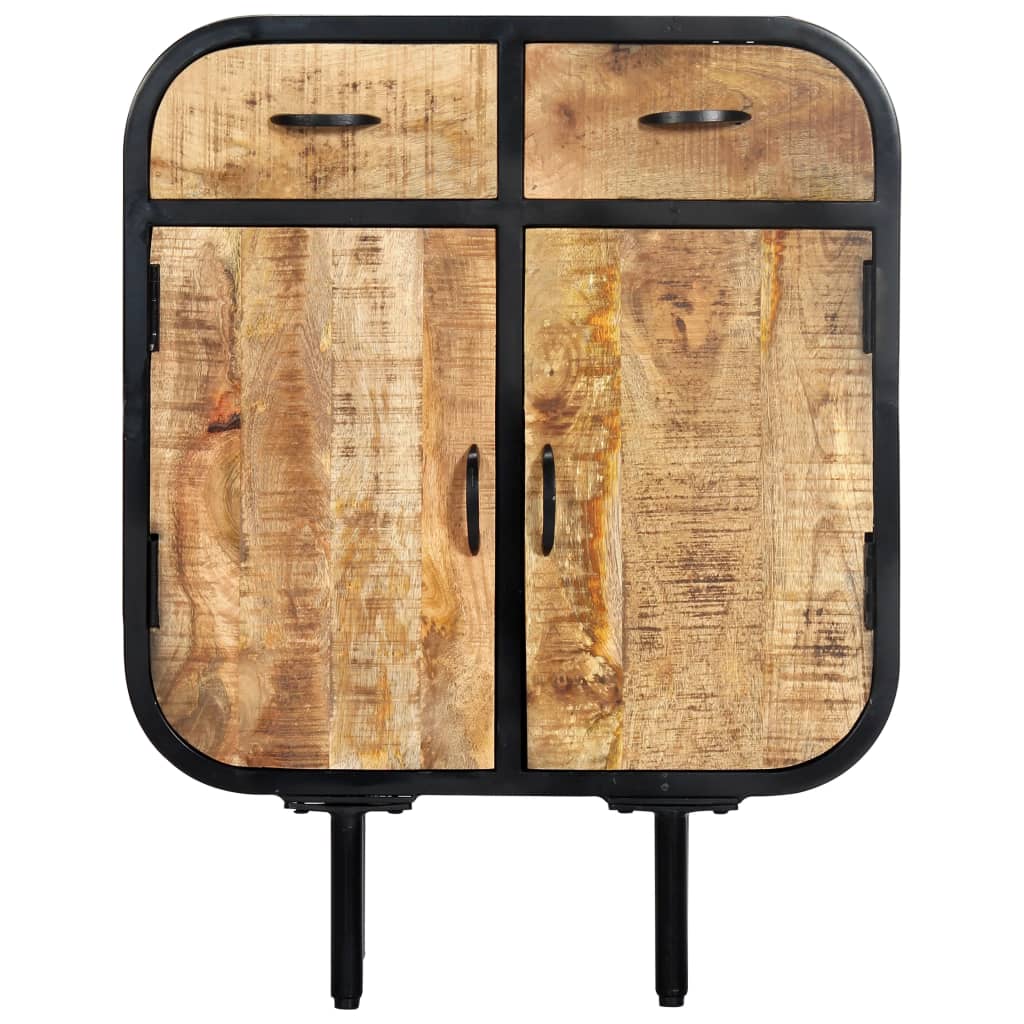 Buffet 60x30x75 cm Bois de manguier massif et fer - XIOS