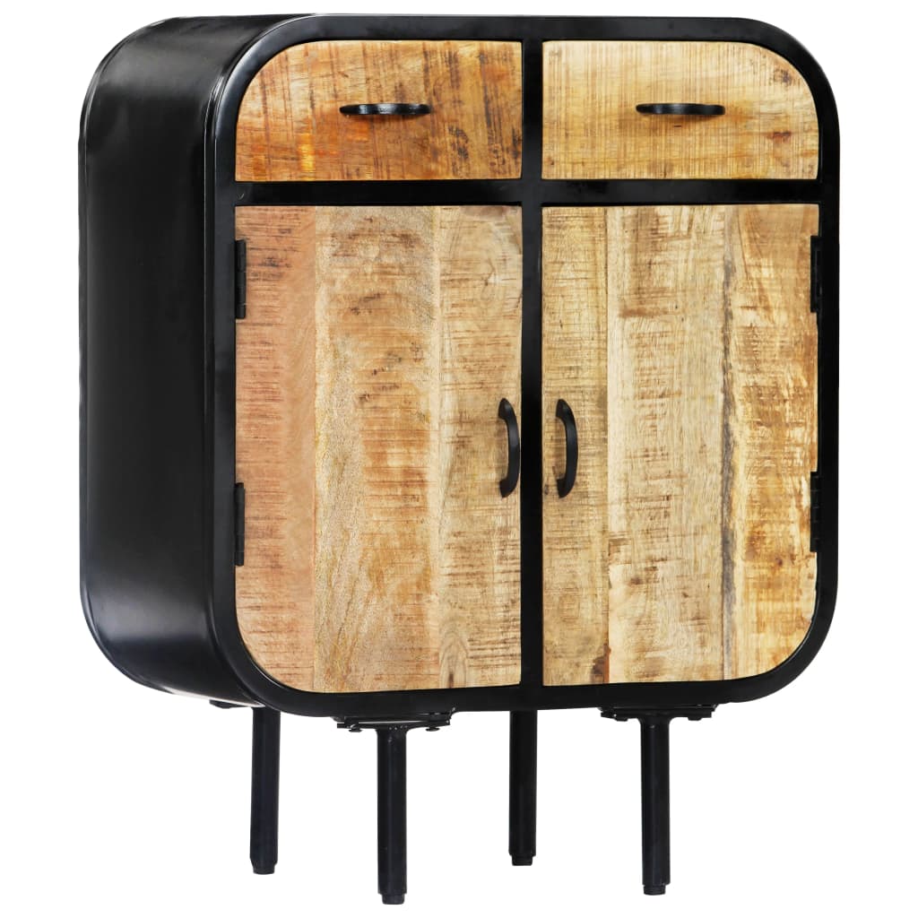 Buffet 60x30x75 cm Bois de manguier massif et fer - XIOS