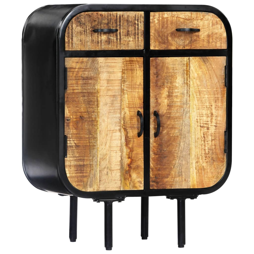 Buffet 60x30x75 cm Bois de manguier massif et fer - XIOS