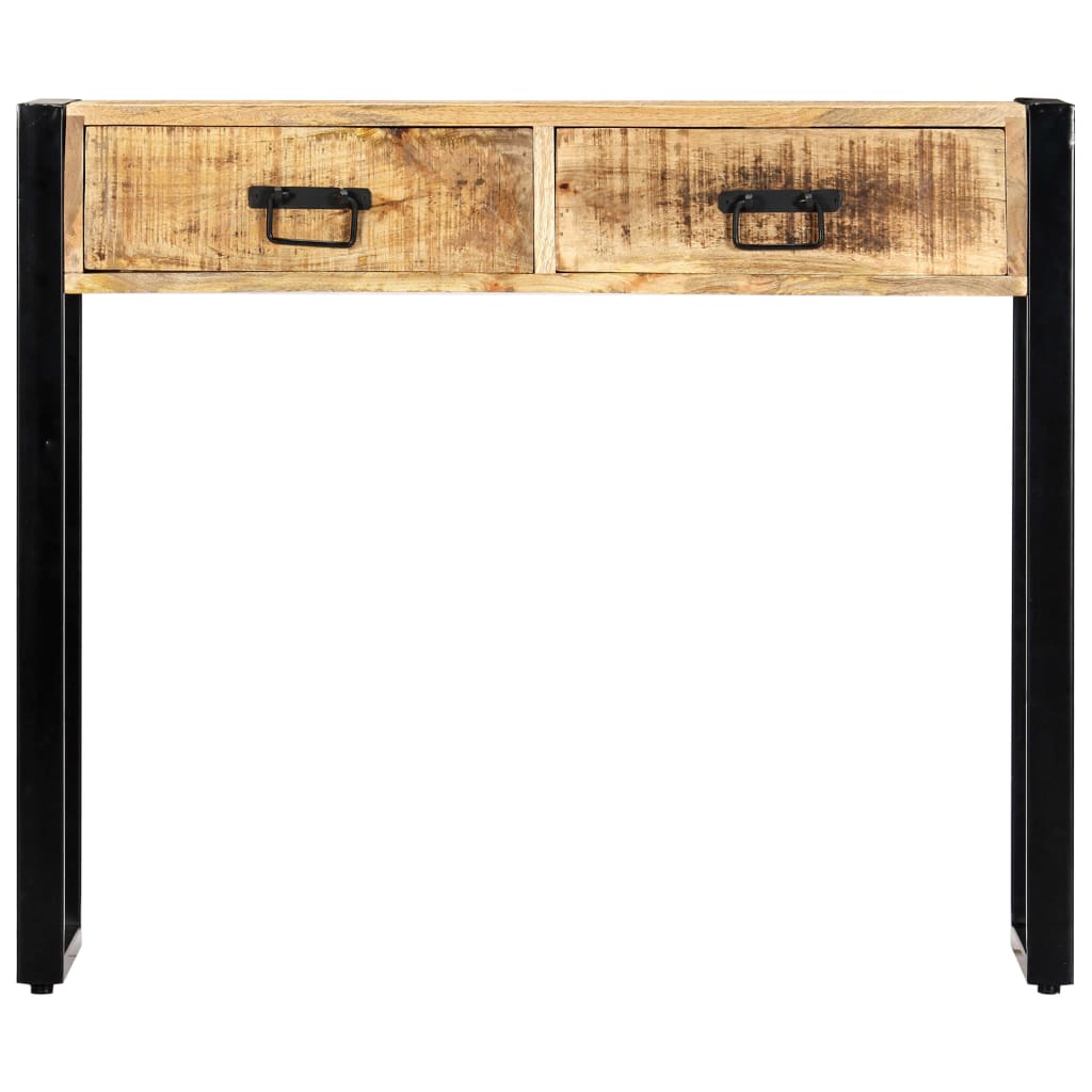 Table console 90 x 30 x 75 cm Bois de manguier massif - XIOS