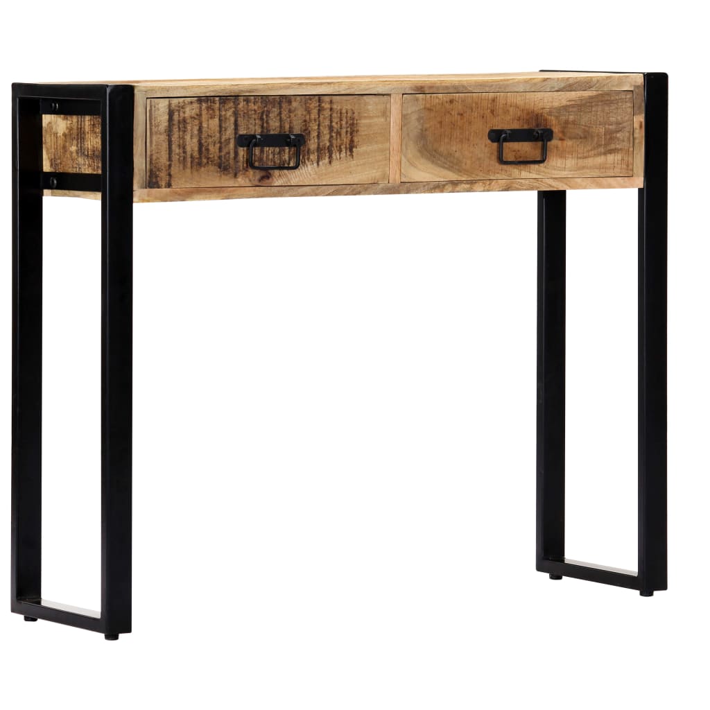 Table console 90 x 30 x 75 cm Bois de manguier massif - XIOS