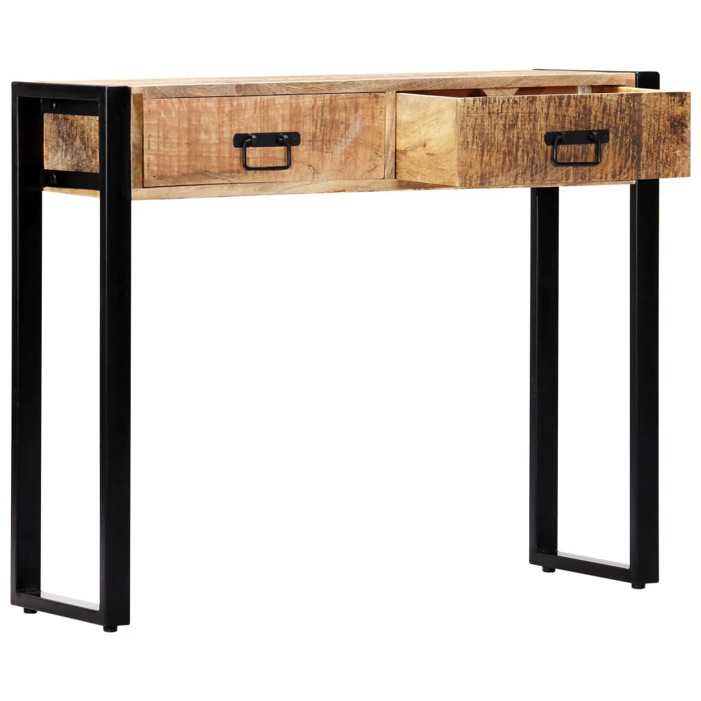 Table console 90 x 30 x 75 cm Bois de manguier massif - XIOS