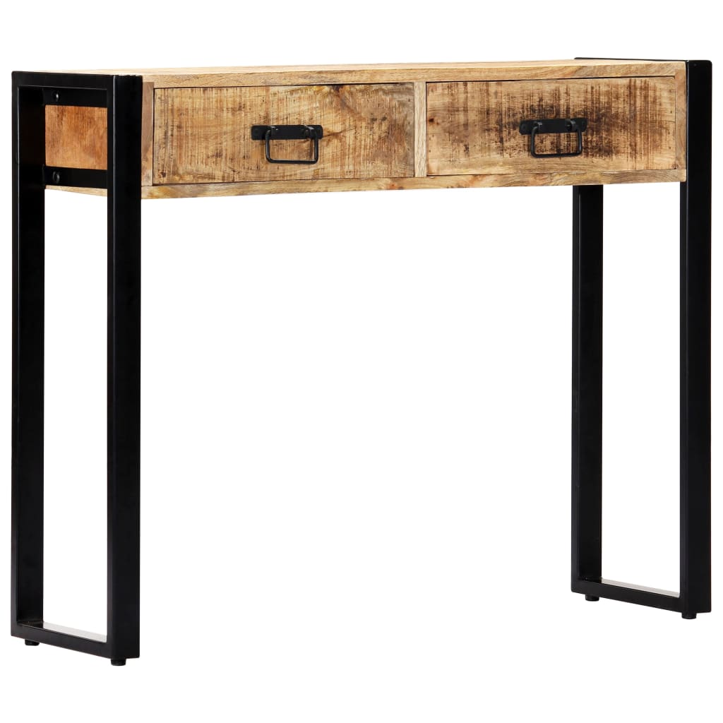 Table console 90 x 30 x 75 cm Bois de manguier massif - XIOS