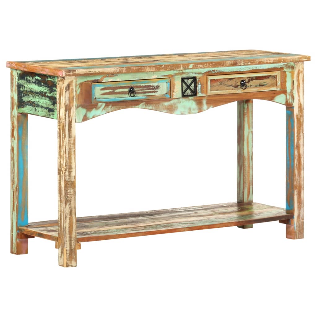 Table console 120x40x75 cm Bois solide de récupération - XIOS