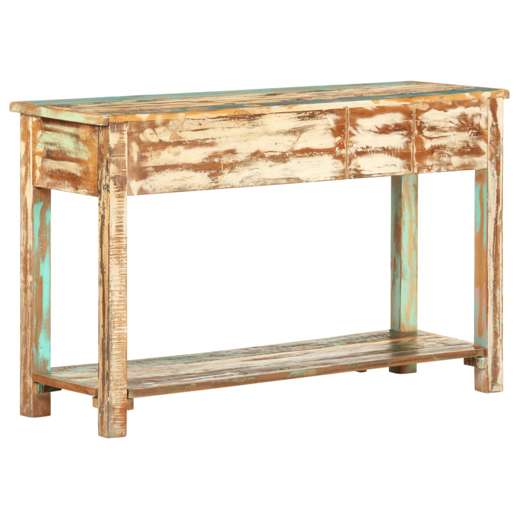 Table console 120x40x75 cm Bois solide de récupération - XIOS