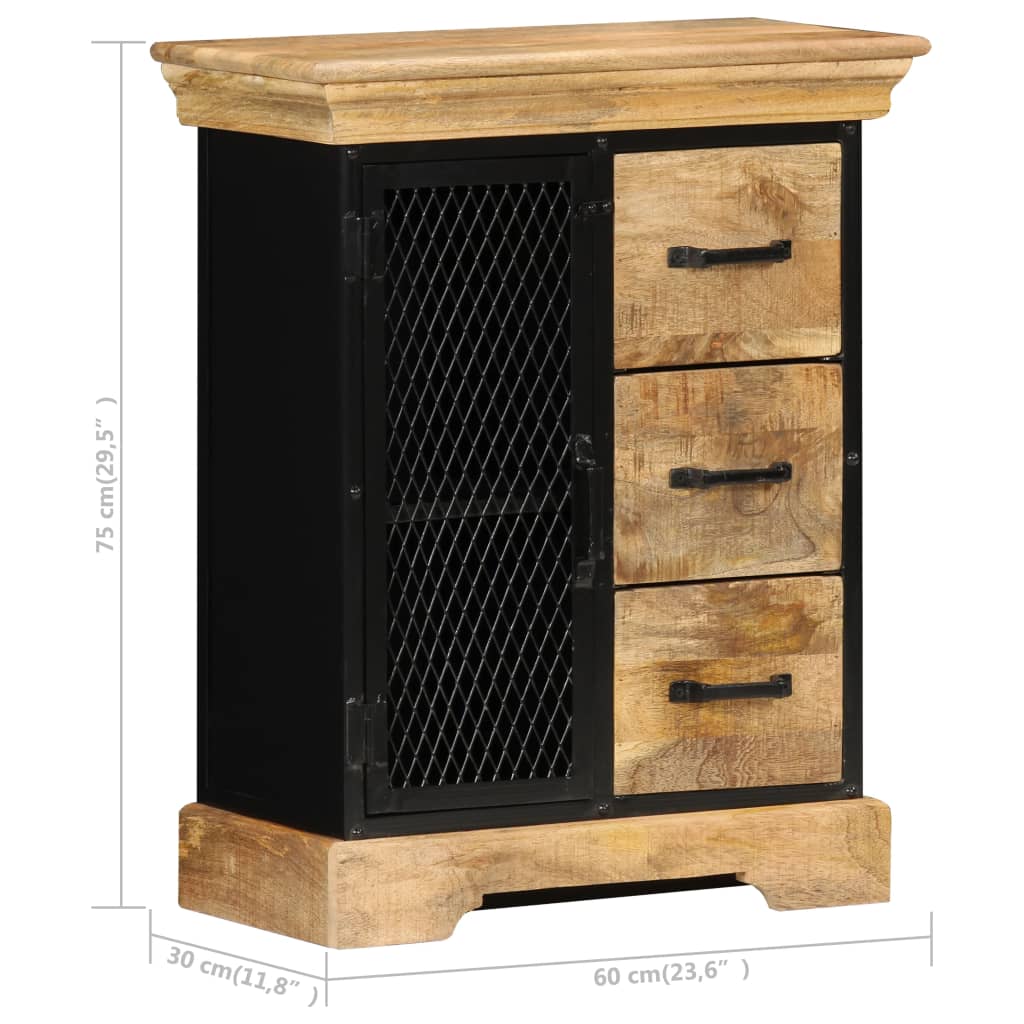 Buffet 60x30x75 cm Bois de manguier massif - XIOS