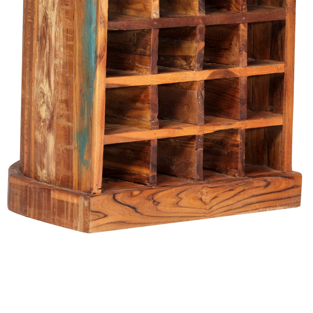 Casier à bouteilles 50 x 40 x 180 cm Bois de manguier massif - XIOS