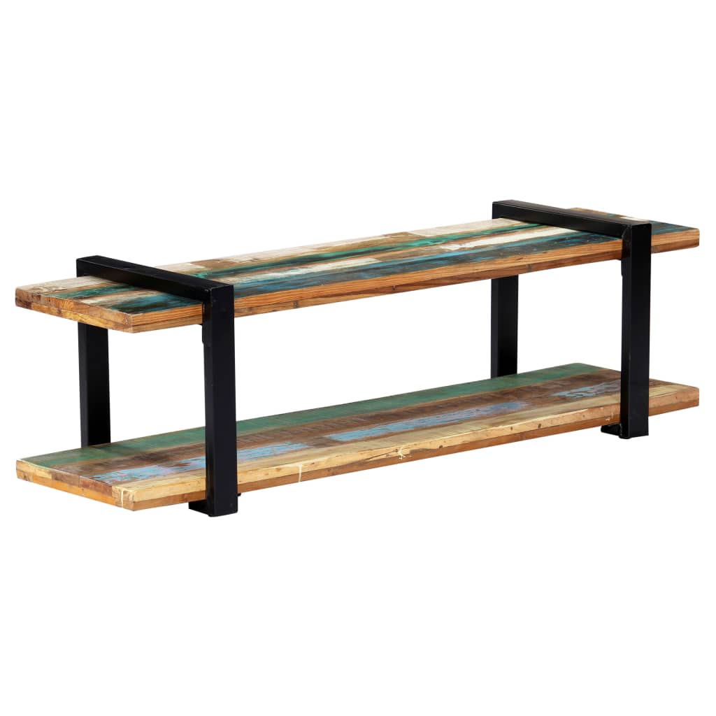 Meuble TV 130x40x40 cm Bois de récupération massif - XIOS