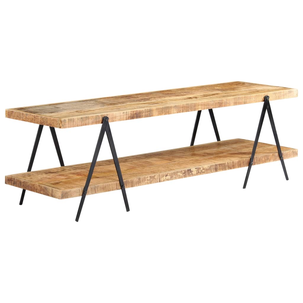 Meuble TV 160x40x50 cm Bois solide de manguier - XIOS