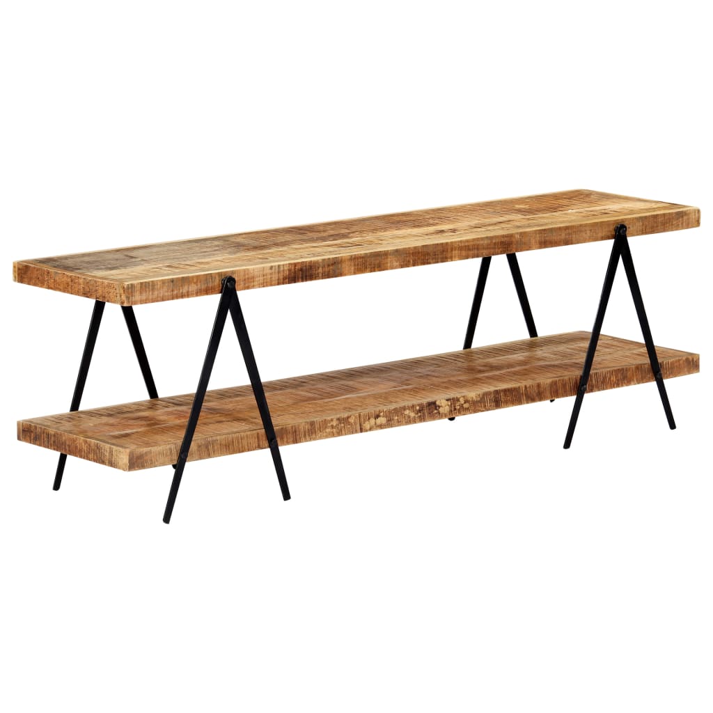 Meuble TV 160x40x50 cm Bois solide de manguier - XIOS