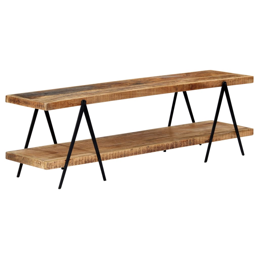 Meuble TV 160x40x50 cm Bois solide de manguier - XIOS