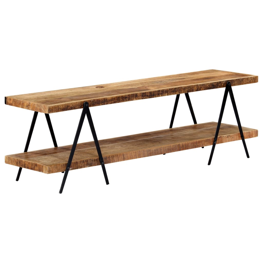 Meuble TV 160x40x50 cm Bois solide de manguier - XIOS
