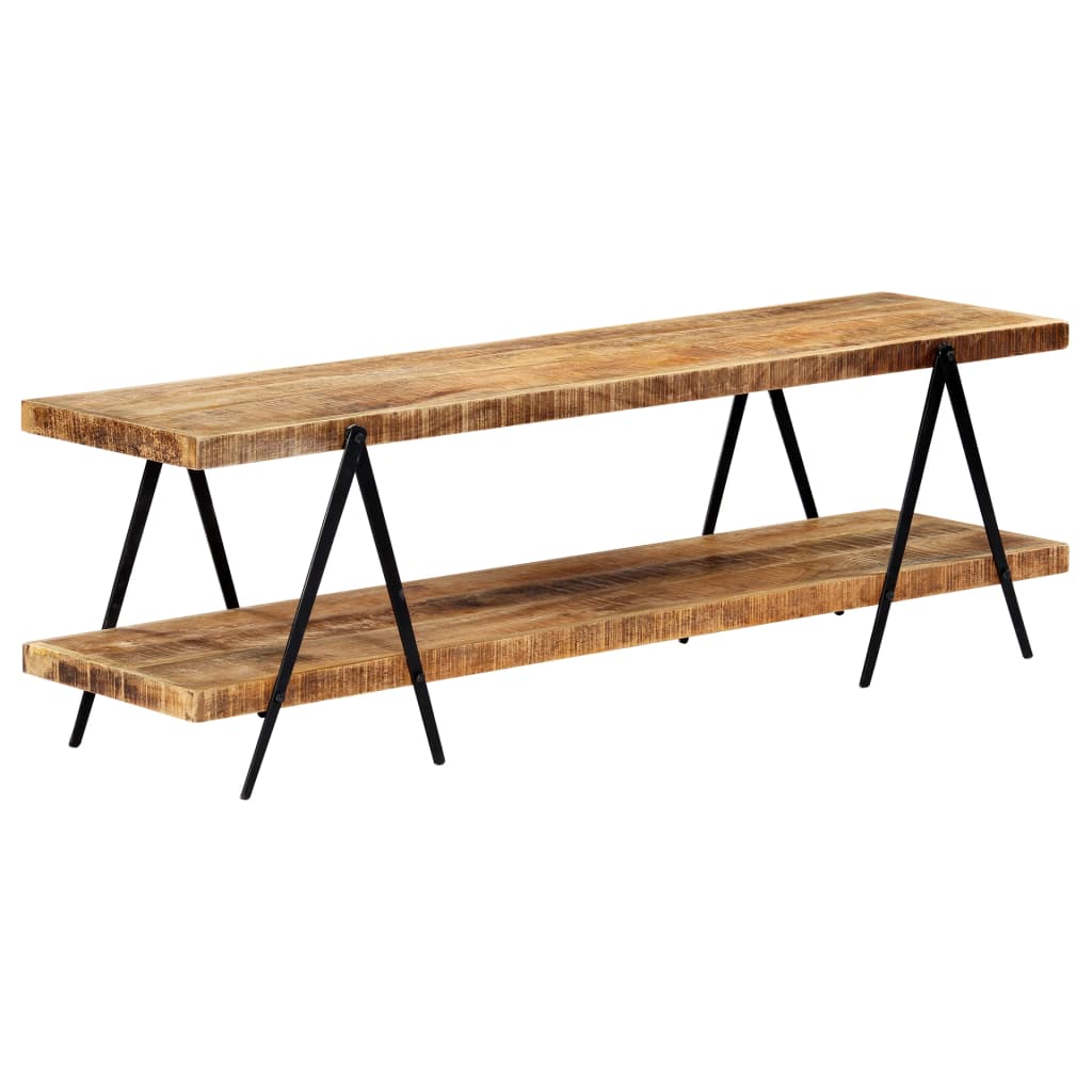 Meuble TV 160x40x50 cm Bois solide de manguier - XIOS