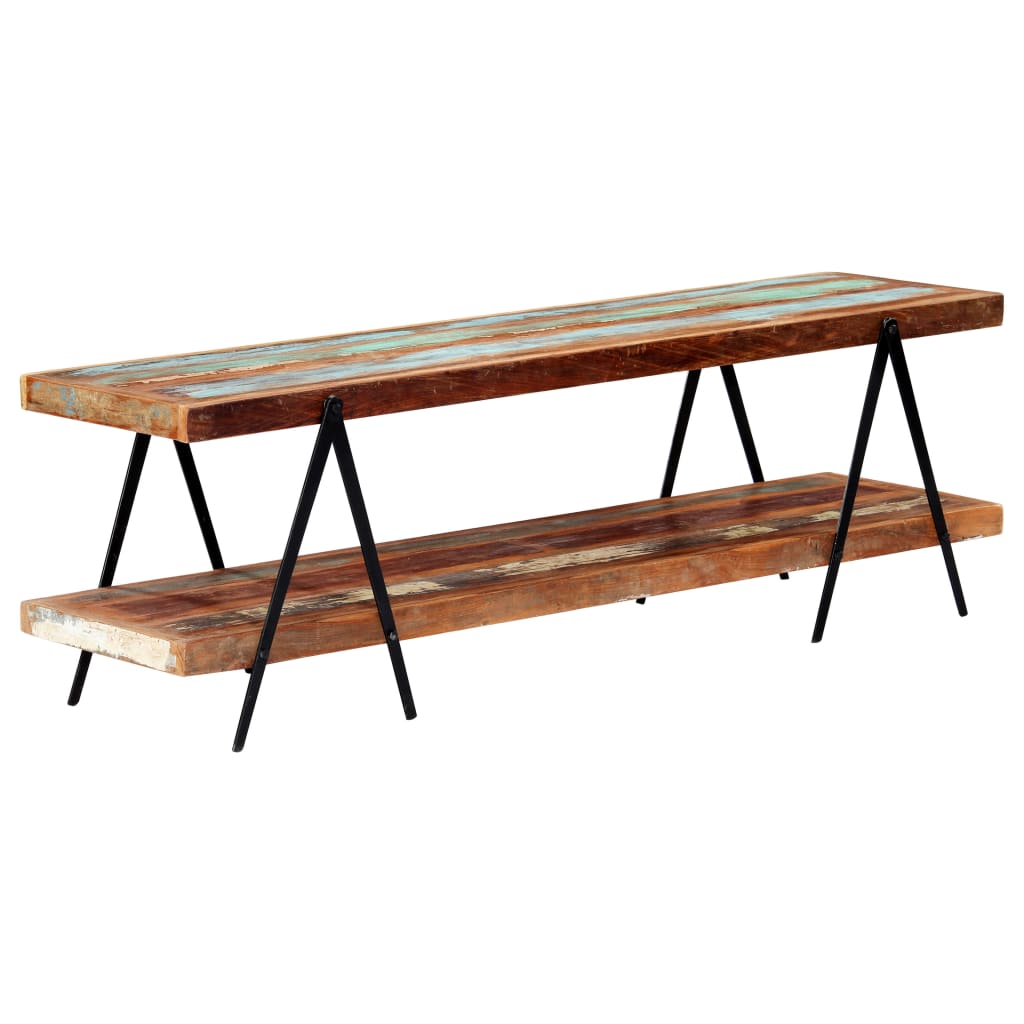 Meuble TV 160x40x50 cm Bois de récupération massif - XIOS