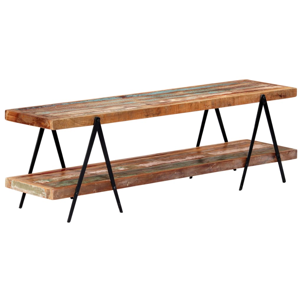 Meuble TV 160x40x50 cm Bois de récupération massif - XIOS