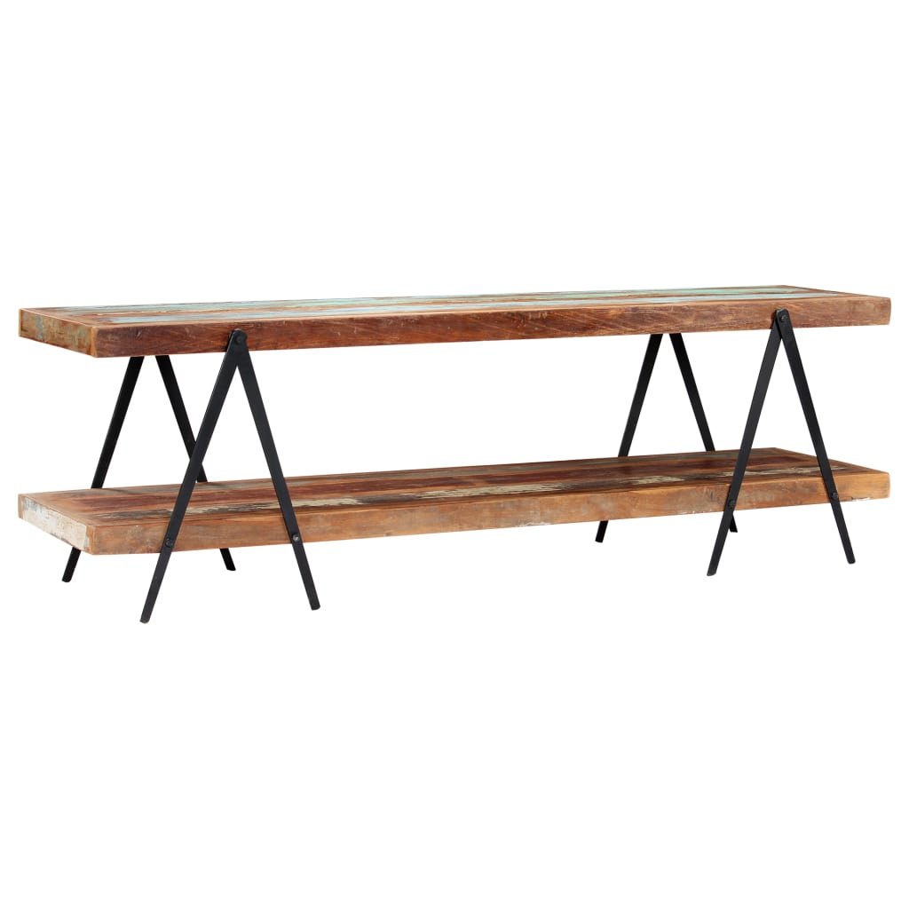 Meuble TV 160x40x50 cm Bois de récupération massif - XIOS