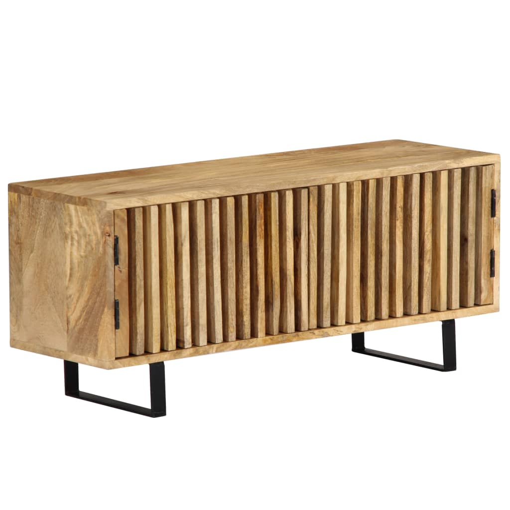 Meuble TV 90x30x40 cm Bois de manguier massif - XIOS