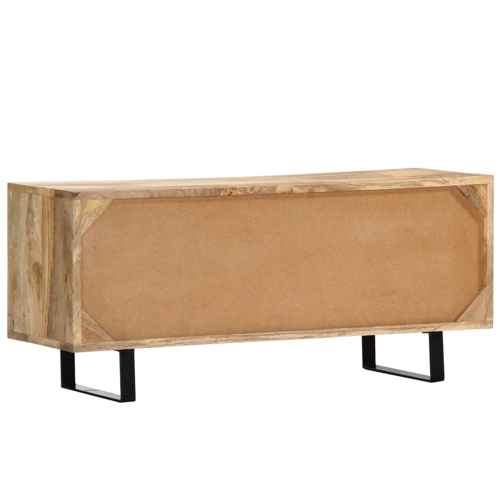 Meuble TV 90x30x40 cm Bois de manguier massif - XIOS
