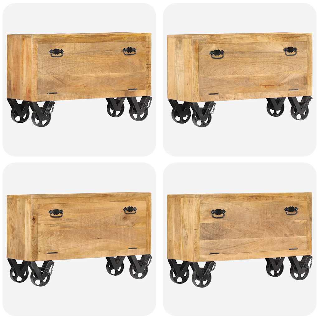 Armoire à chaussures 86x35x55 cm Bois de manguier solide